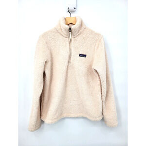 Patagonia Los Gatos Fleece 1/4-Zip Fur Cream Sweater M Fur Lightweight